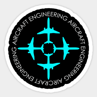 aircraft engineering aeronautical engineer Sticker